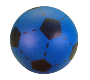 Voetbal zonder huid blauw-0