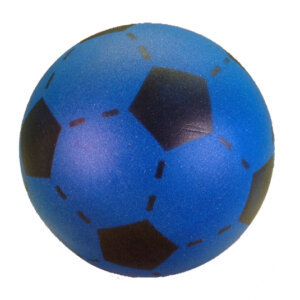 Voetbal zonder huid blauw-0