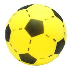 Voetbal zonder huid geel-0