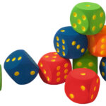 Dobbelsteen Volley zonder huid 16 cm-0