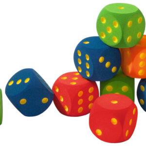 Dobbelsteen Volley zonder huid 16 cm-0