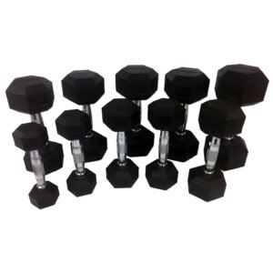 Dumbbells Rubber Hexagonaal-0