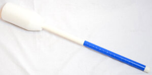 Knotshockeystick Blauw-Wit - Kort-0