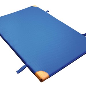 Turnmat Handvatten Leren Hoek - 150 x 100 x 6 cm - Blauw-0