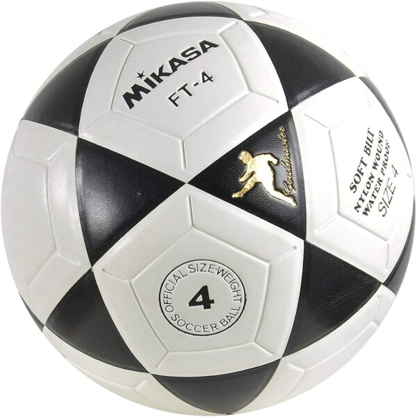 Voetbal Mikasa FT-4 Goalmaster - Wit - Zwart -0