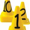 Afbakenkegelset Genummerd 1 t/m 10 - Geel-0