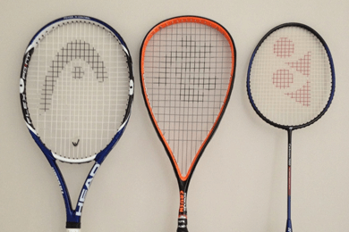 Badminton, Squash en Tennis