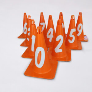 Afbakenkegel Set MK26 Genummerd 0 t/m 9 - Oranje-0