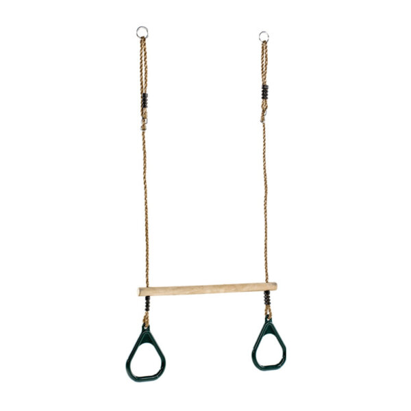 Trapezestok met kunststof ringen-0