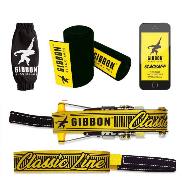 Slackline Gibbon Classicline Treewear Set 15 m-0