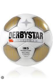 Voetbal Derbystar Classic TT wit/goud-0