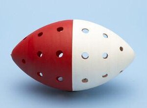 American football Cosom rood/wit-0