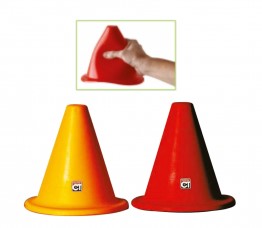 Afbakenkegel Soft 20 cm - Rood of geel-0