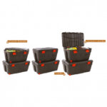 Opbergbox met deksel Kunststof 85x61x51 cm-0