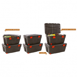 Opbergbox met deksel Kunststof 85x61x51 cm-0