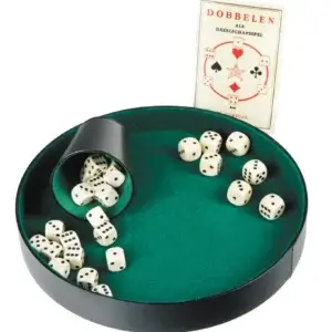 Pokerpiste kunstleer 26cm