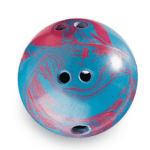 Bowlingbal 2,30 kg blauw/rood