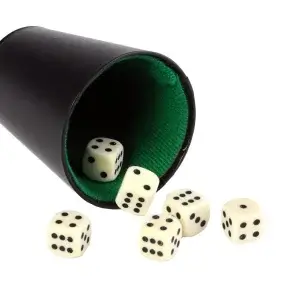 Pokerbeker kunstleer