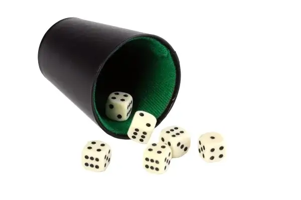Pokerbeker kunstleer